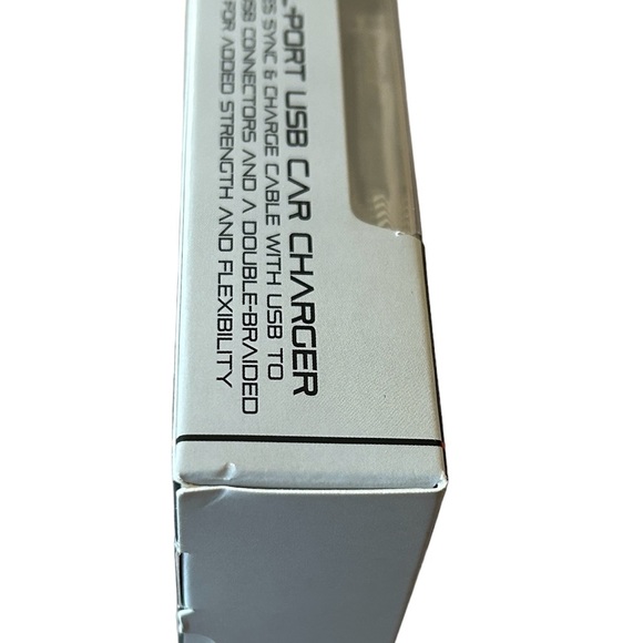 Blackweb Silver Dual Port USB Car Charger 4.8 Amp New in Original Packaging - Picture 9 of 12